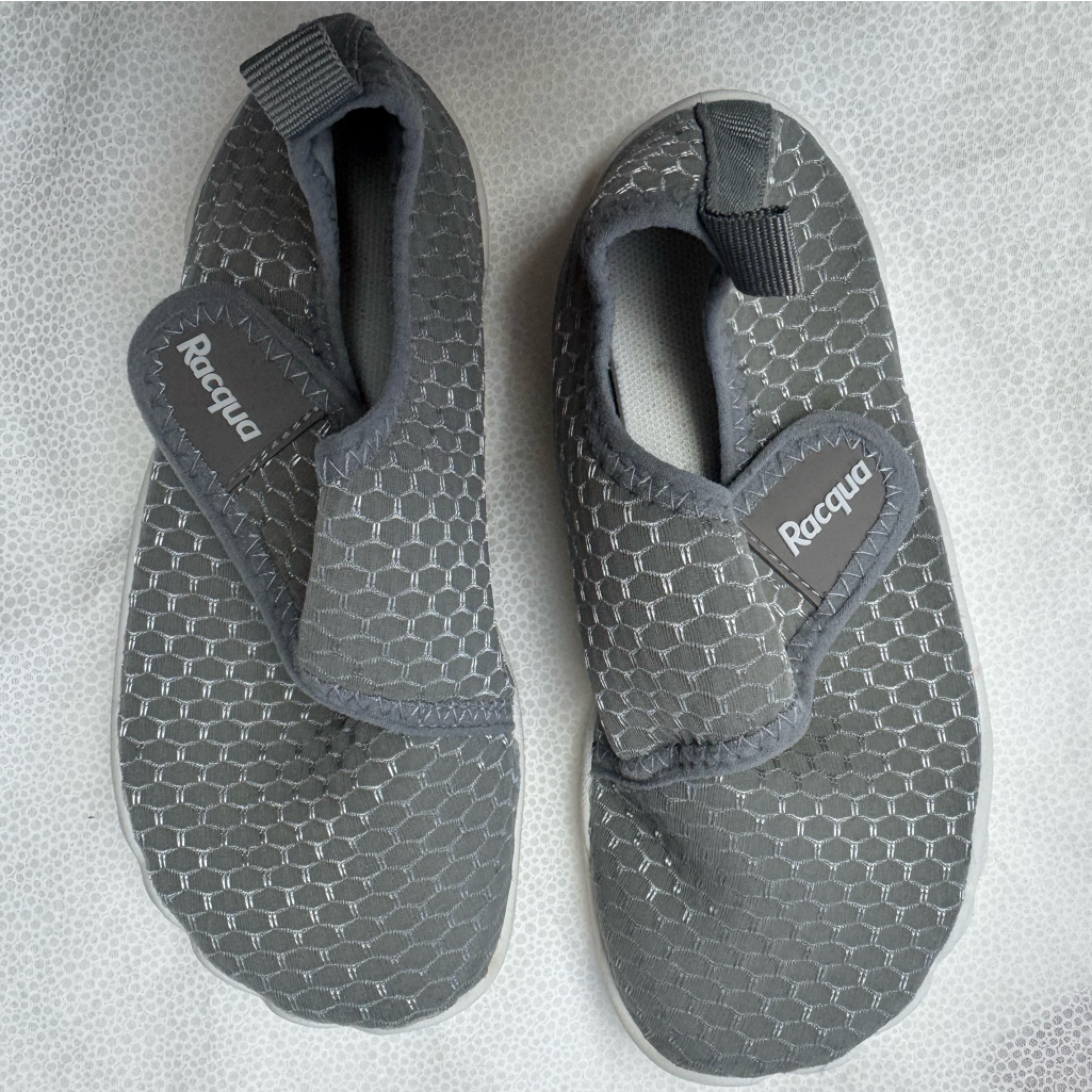 Racqua | Boys Water Shoes | Quick Dry | Velcro | Size 13 | Used | Gray
